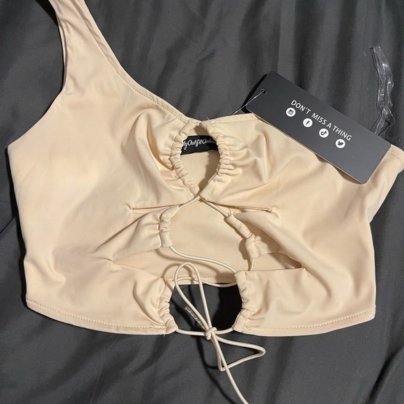 Beige high waisted bikini set - Picture 9 of 13